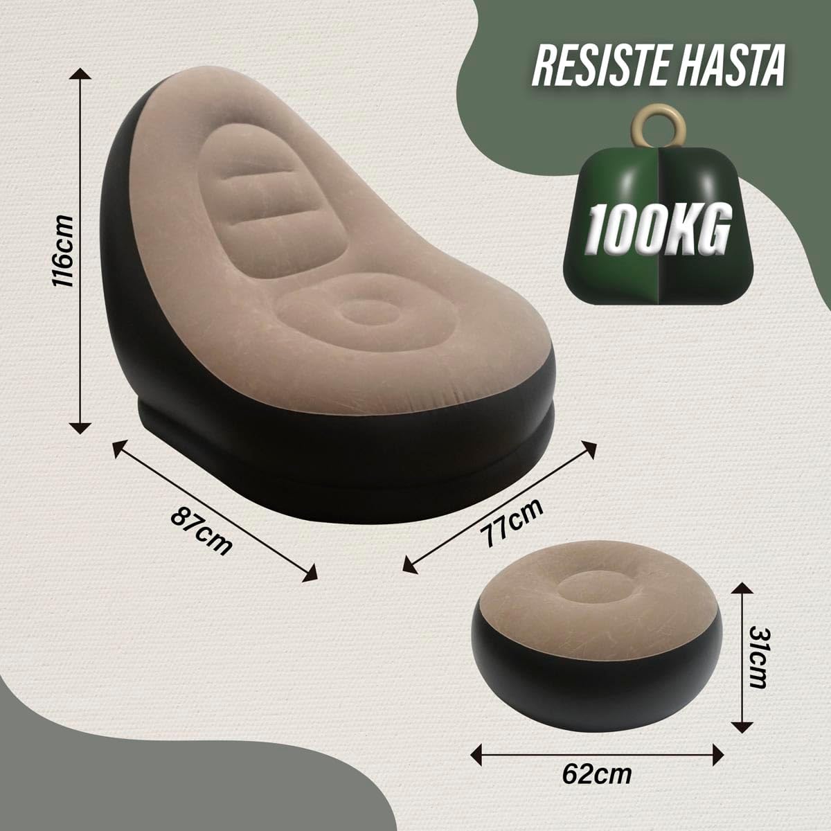 Sofa Inflable + Otoman